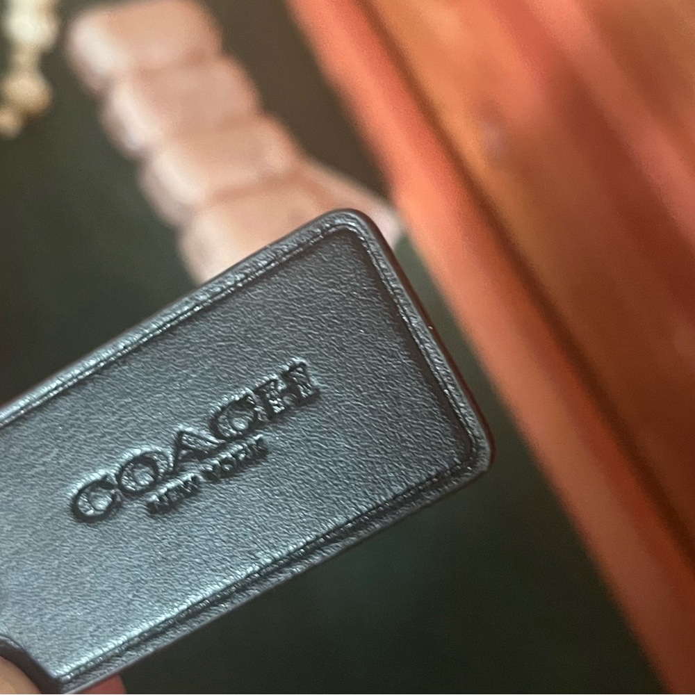 Coach keychain bag tag